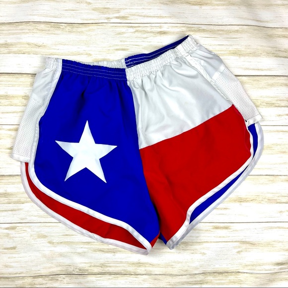 BOA Texas Flag Running Shorts Women’s Large - Picture 1 of 4